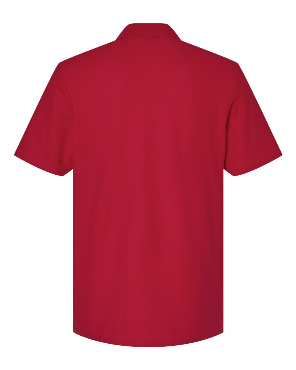 Standard Polo — Cherry Red — back garment preview