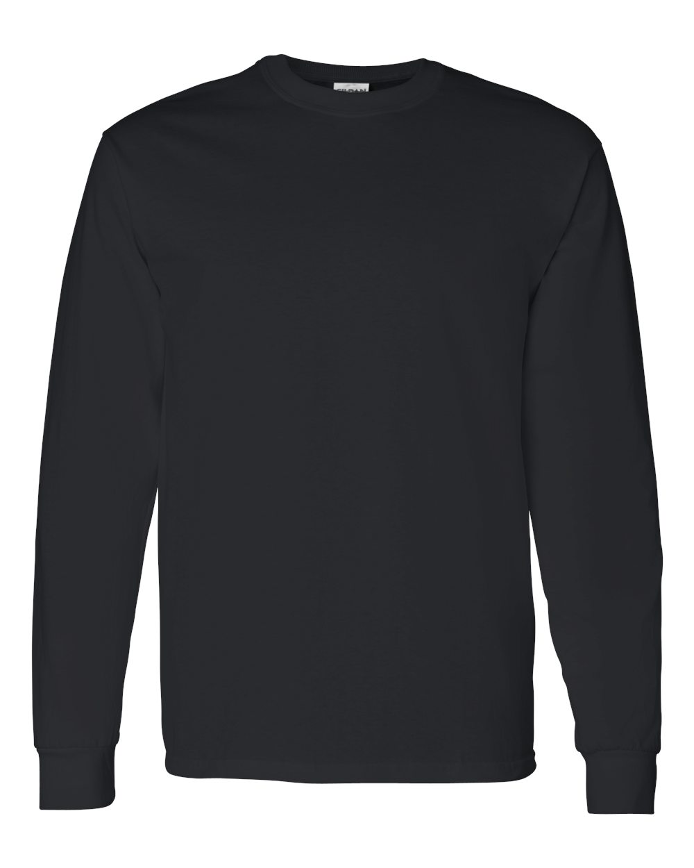 Heavy Cotton Long Sleeve — Black — front garment preview