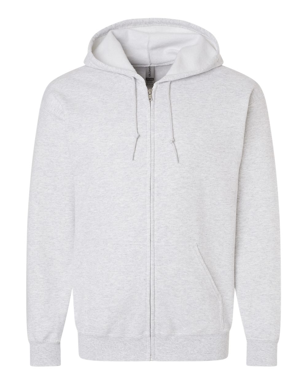 Full-Zip Hoodie — Ash — front garment preview
