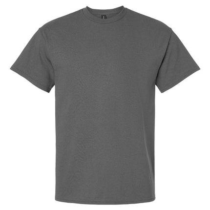 Gildan 2000 Unisex Ultra Cotton T-Shirt in white, front view showing classic crew neck and short sleeves.