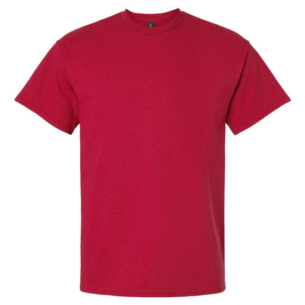 Gildan 2000 Unisex Ultra Cotton T-Shirt in white, front view showing classic crew neck and short sleeves.