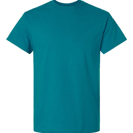 Gildan 2000 Unisex Ultra Cotton T-Shirt in white, front view showing classic crew neck and soft cotton fabric