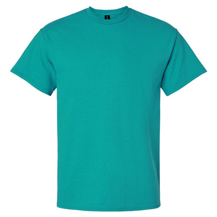 White Gildan 2000 Unisex Ultra Cotton T-Shirt, front view showing classic crew neck and soft cotton fabric.