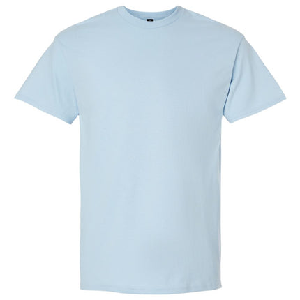 White Gildan 2000 Unisex Ultra Cotton T-Shirt, front view, soft cotton fabric, classic crew neck style.