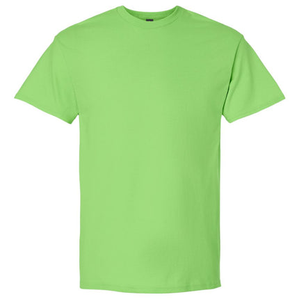 White Gildan 2000 Unisex Ultra Cotton T-Shirt, front view showing classic crew neck and soft cotton fabric.