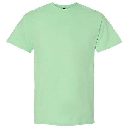White Gildan 2000 Unisex Ultra Cotton T-Shirt with crew neck and short sleeves, displayed flat.