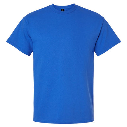 White Gildan 2000 Unisex Ultra Cotton T-Shirt, plain crew neck cotton tee for men and women, casual and comfortable fit.