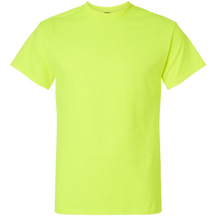 White Gildan 2000 Unisex Ultra Cotton T-Shirt showing front view, soft cotton fabric, classic fit, and crew neckline.