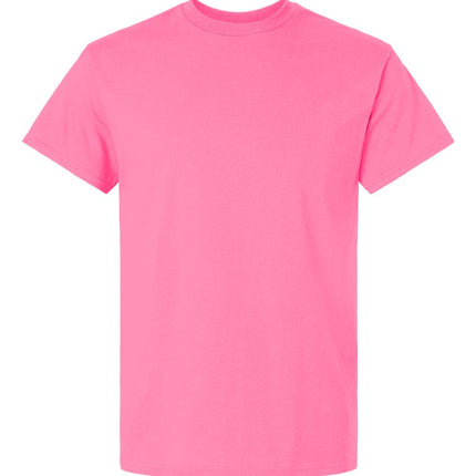 White Gildan 2000 Unisex Ultra Cotton T-Shirt, front view showing classic crew neck and soft cotton fabric.