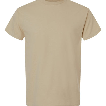 White Gildan 2000 Unisex Ultra Cotton T-Shirt, classic fit, soft cotton fabric, front view.