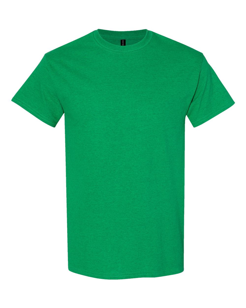 White Gildan 5000 Unisex Heavy Cotton T-Shirt, front view showing classic crew neck and durable cotton fabric.