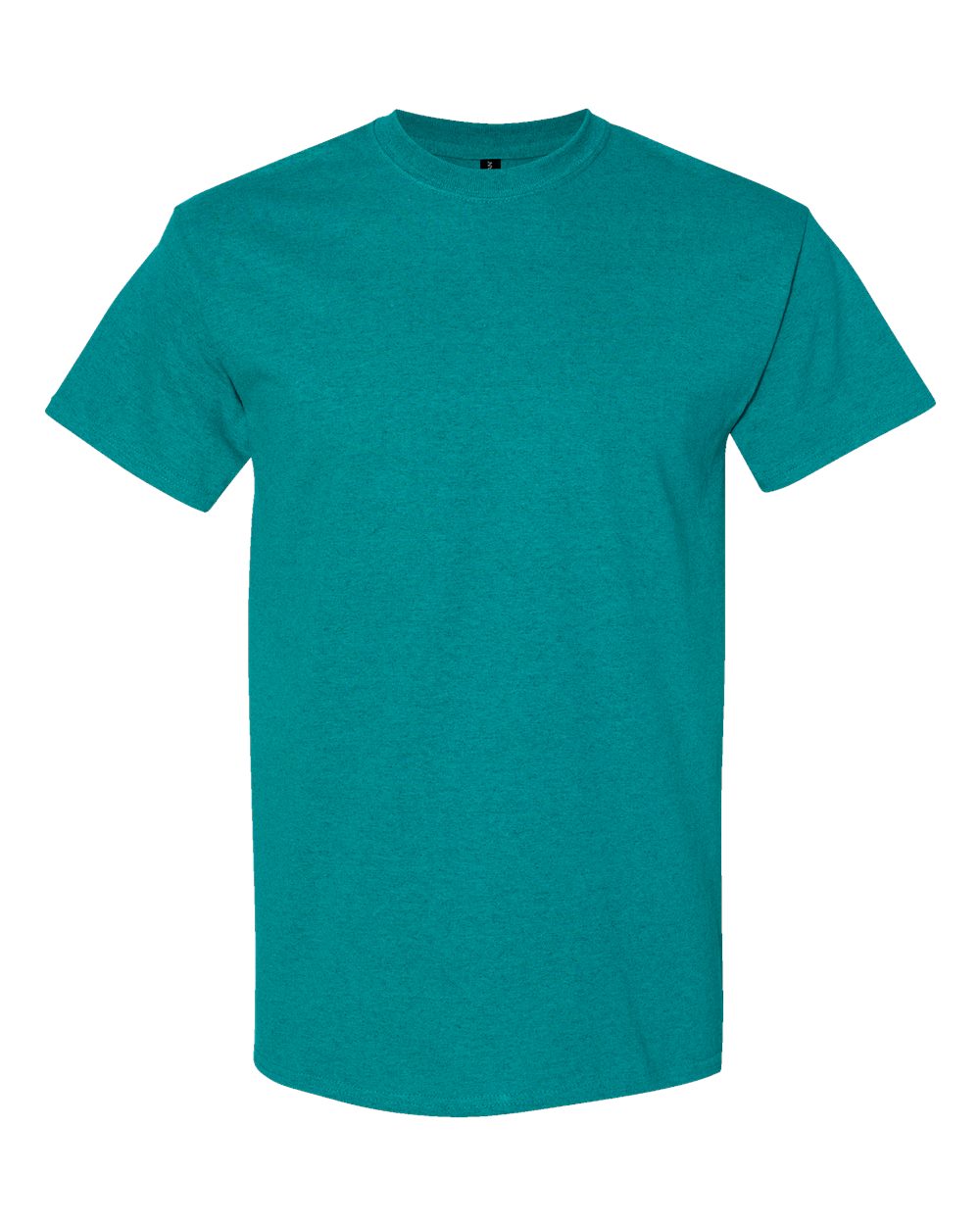 White Gildan 5000 Unisex Heavy Cotton T-Shirt, front view showing classic crew neck and soft fabric.