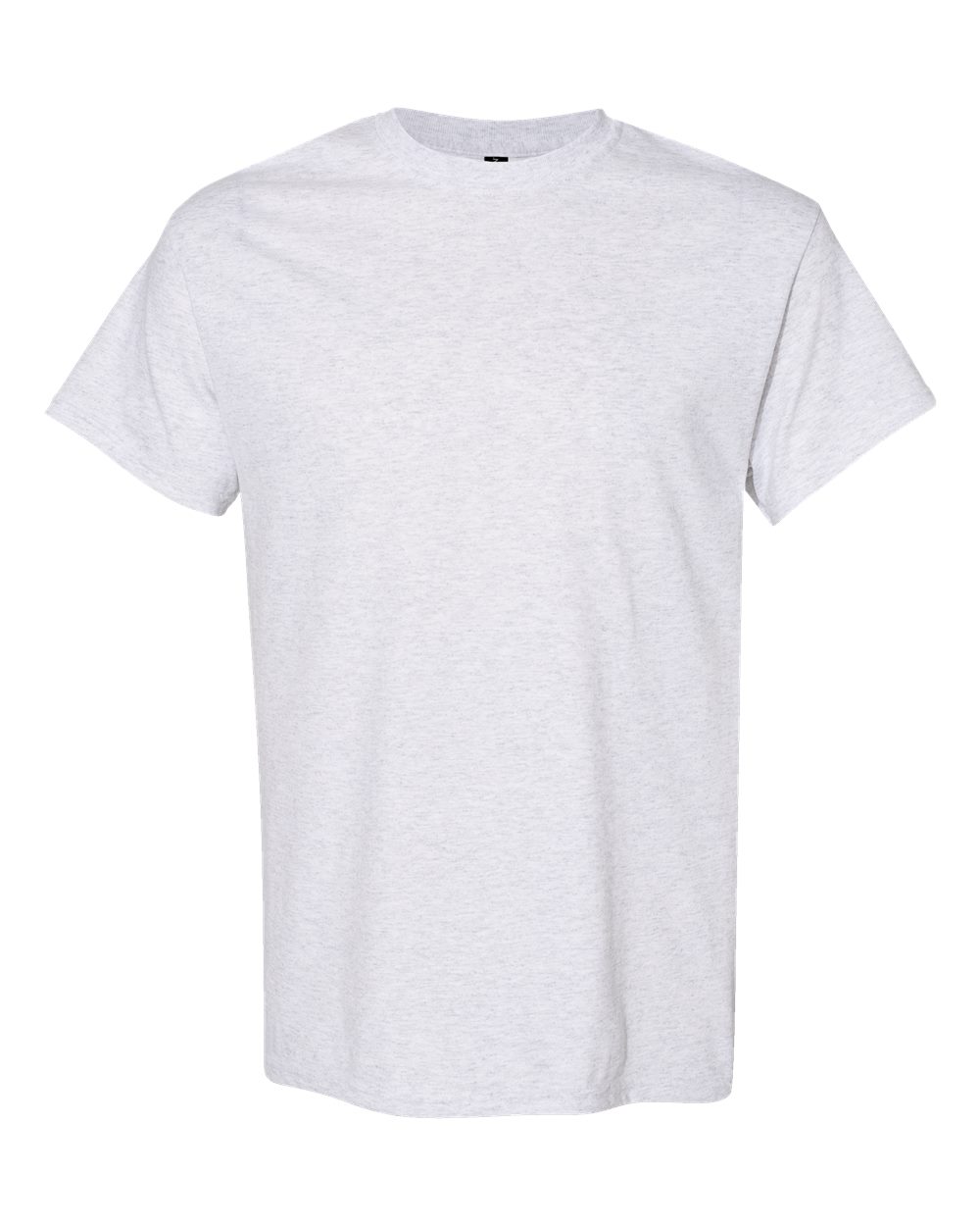 White Gildan 5000 Unisex Heavy Cotton T-Shirt displayed flat, showcasing its classic fit and durable fabric.