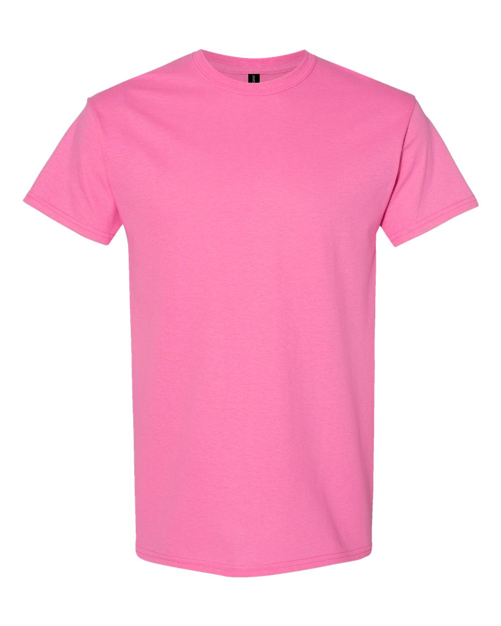 White Gildan 5000 Unisex Heavy Cotton T-Shirt, front view showing classic crew neck and short sleeves.