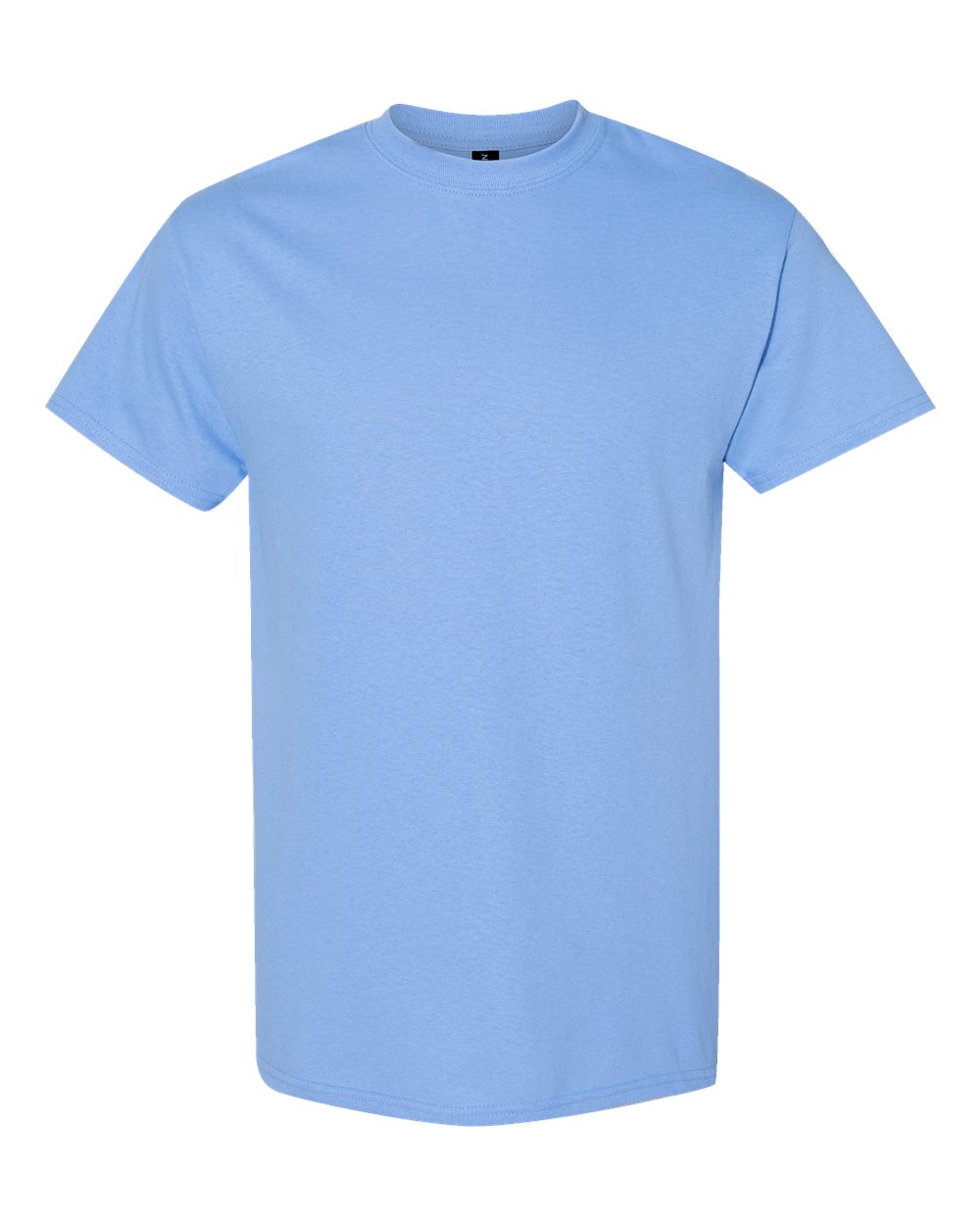 White Gildan 5000 Unisex Heavy Cotton T-Shirt, front view showing classic crew neck and short sleeves.