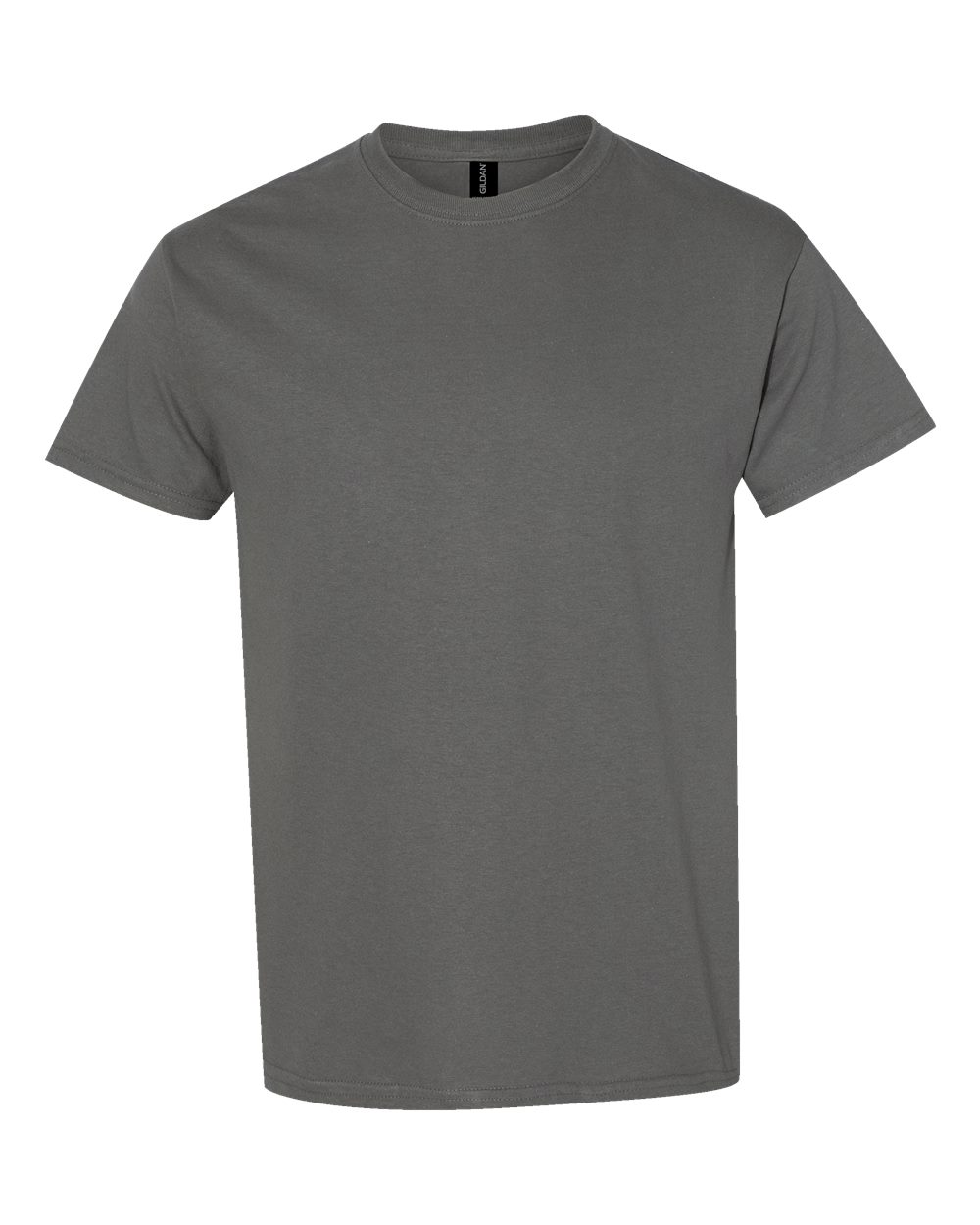 White Gildan 5000 Unisex Heavy Cotton T-Shirt, front view showing classic crew neck and soft cotton fabric.