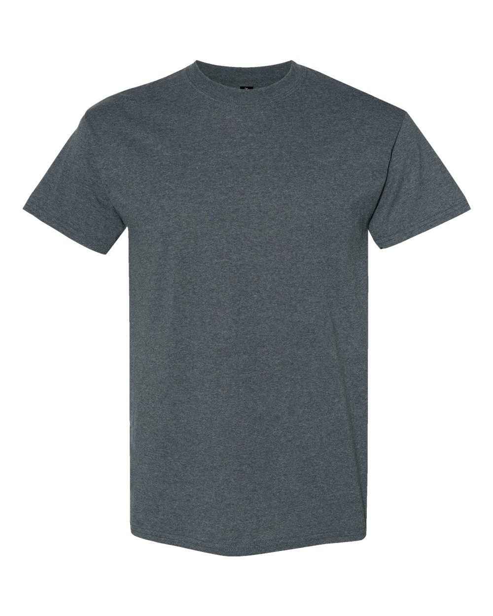 White Gildan 5000 Unisex Heavy Cotton T-Shirt displayed flat, showcasing its classic fit and durable fabric.