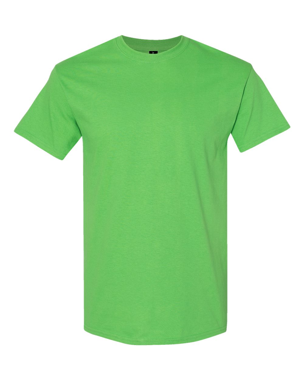 White Gildan 5000 Unisex Heavy Cotton T-Shirt, short-sleeve casual T-shirt with classic fit and crew neckline.