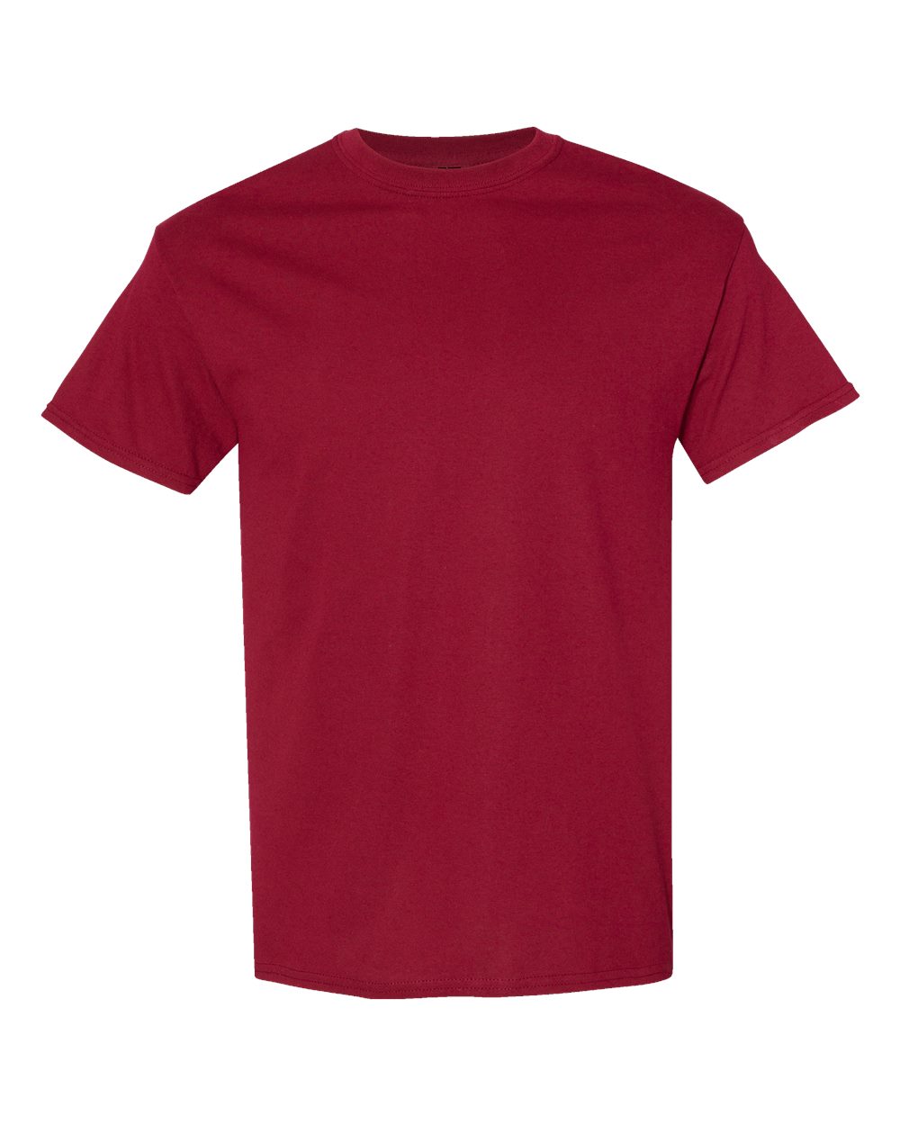 White Gildan 5000 Unisex Heavy Cotton T-Shirt, front view showing classic crew neck and comfortable fit.