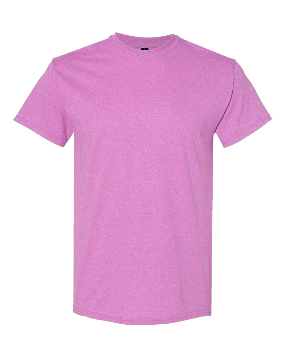 White Gildan 5000 Unisex Heavy Cotton T-Shirt, front view showing crew neck and classic fit.