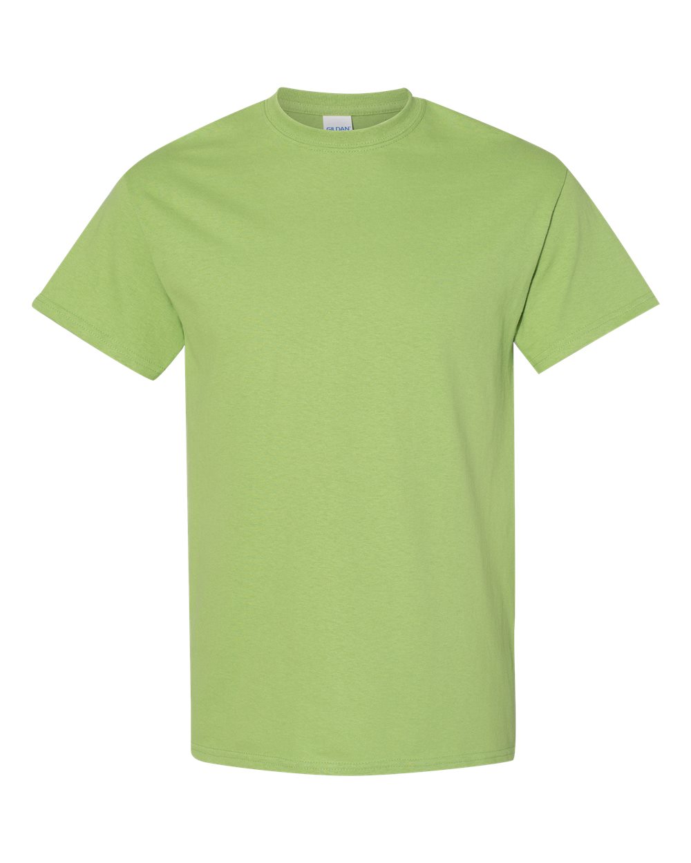 White Gildan 5000 Unisex Heavy Cotton T-Shirt, front view showing classic crew neck and short sleeves.