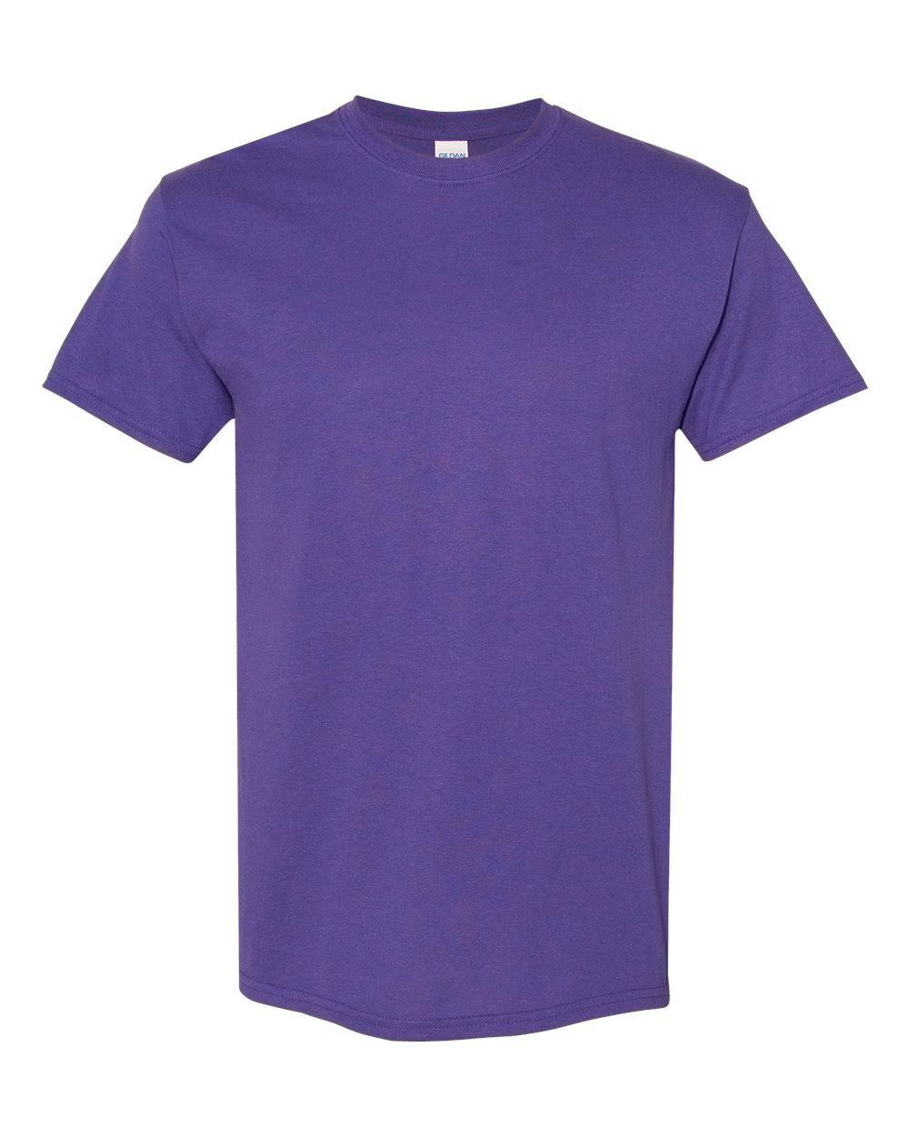 White Gildan 5000 Unisex Heavy Cotton T-Shirt, casual crewneck T-shirt for men and women, soft and durable fabric.