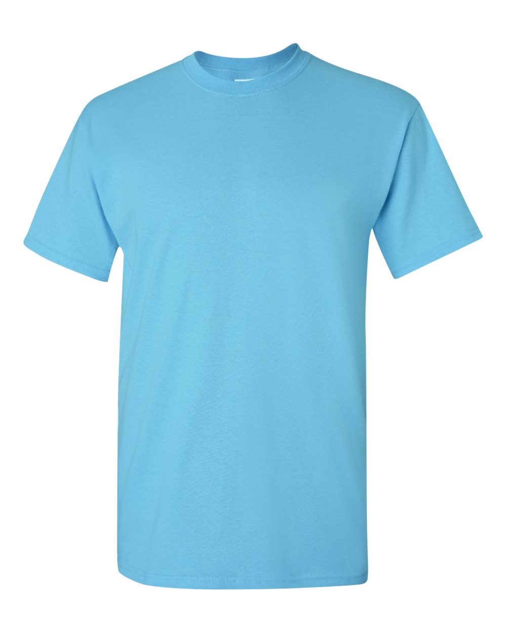 White Gildan 5000 unisex Heavy Cotton T-Shirt, front view showing classic fit and soft fabric for casual wear.