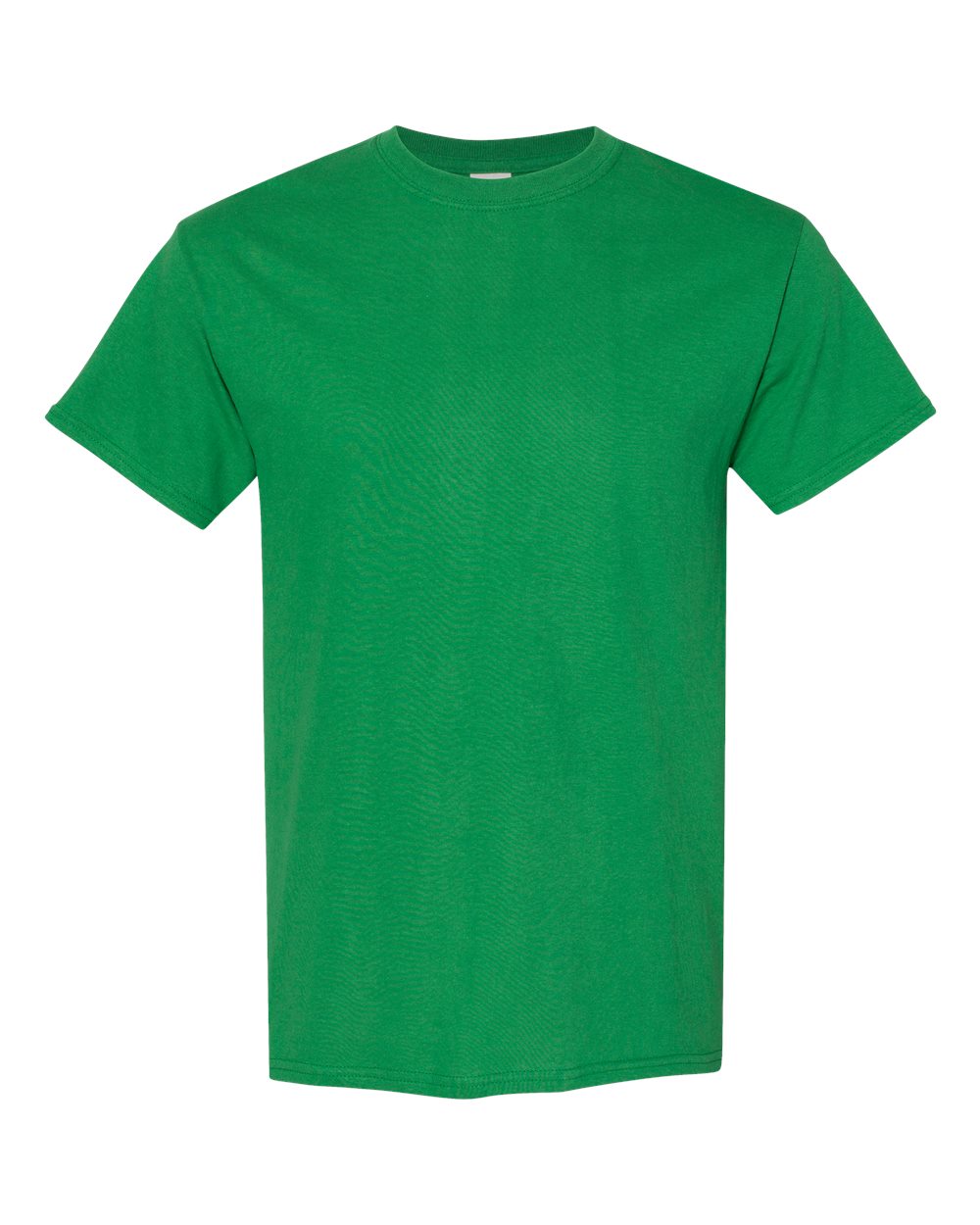 White Gildan 5000 Unisex Heavy Cotton T-Shirt, front view showing classic crew neck and soft cotton fabric.