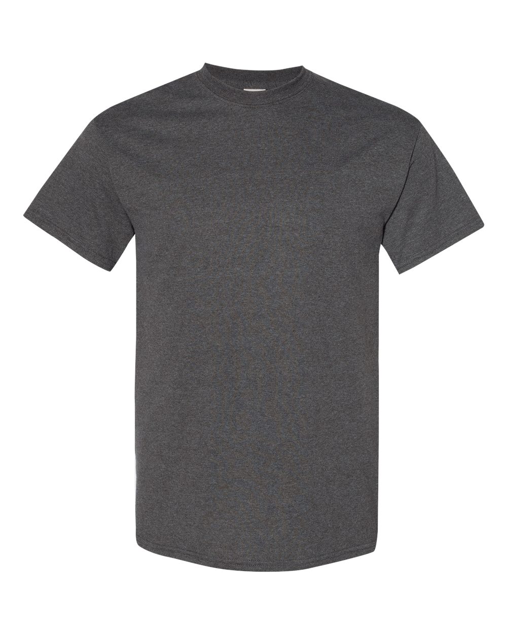 White Gildan 5000 Unisex Heavy Cotton T-Shirt, front view showing classic crew neck and short sleeves.
