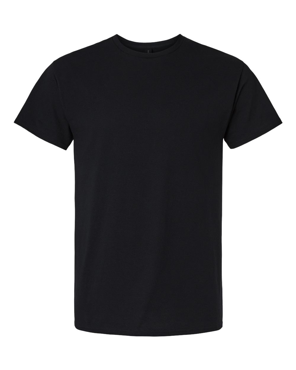 White Gildan 3000 unisex light cotton T-shirt displayed flat with short sleeves and crew neckline.