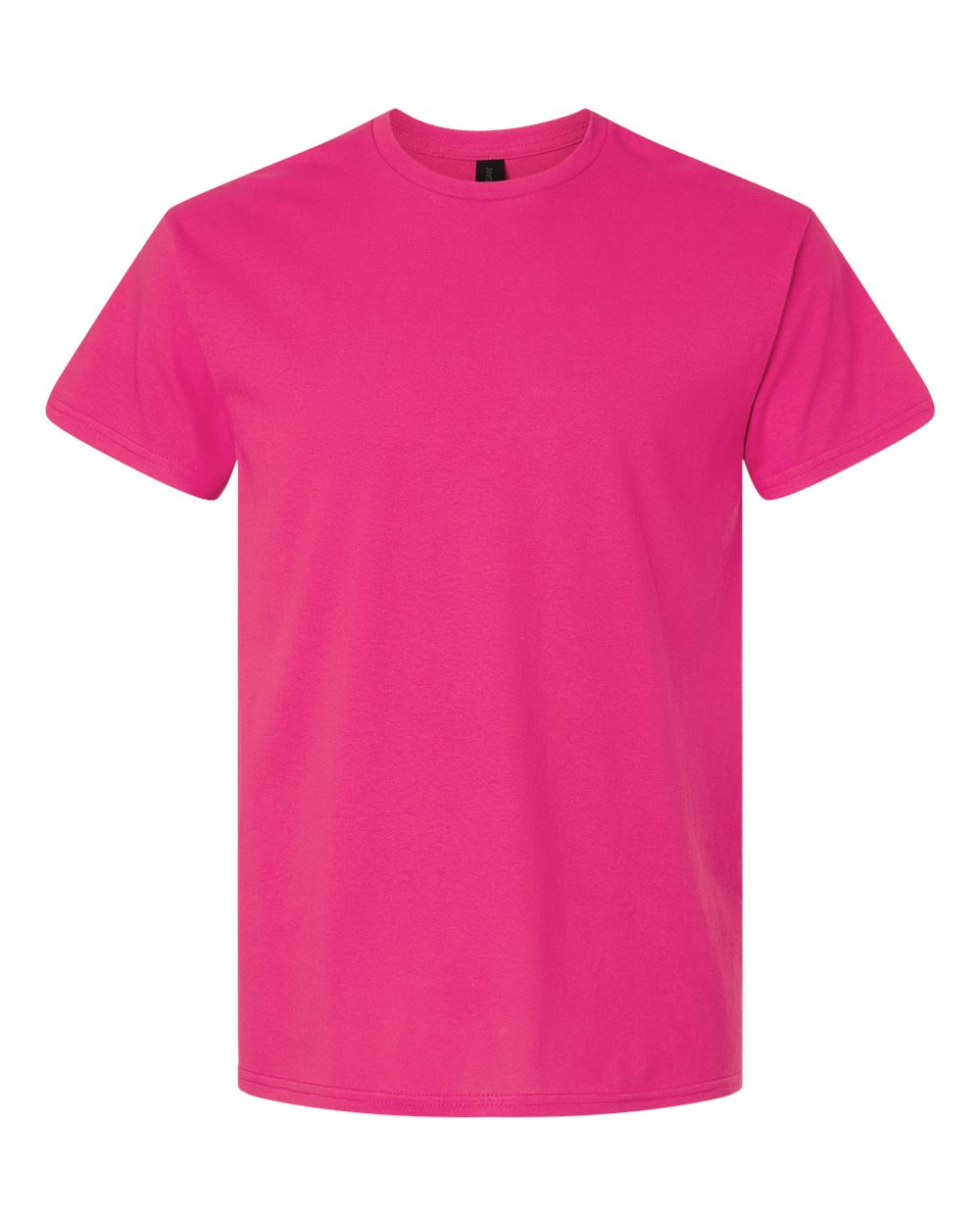 White Gildan 3000 unisex light cotton T-shirt displayed flat, showcasing a simple crew neck design and soft fabric texture.