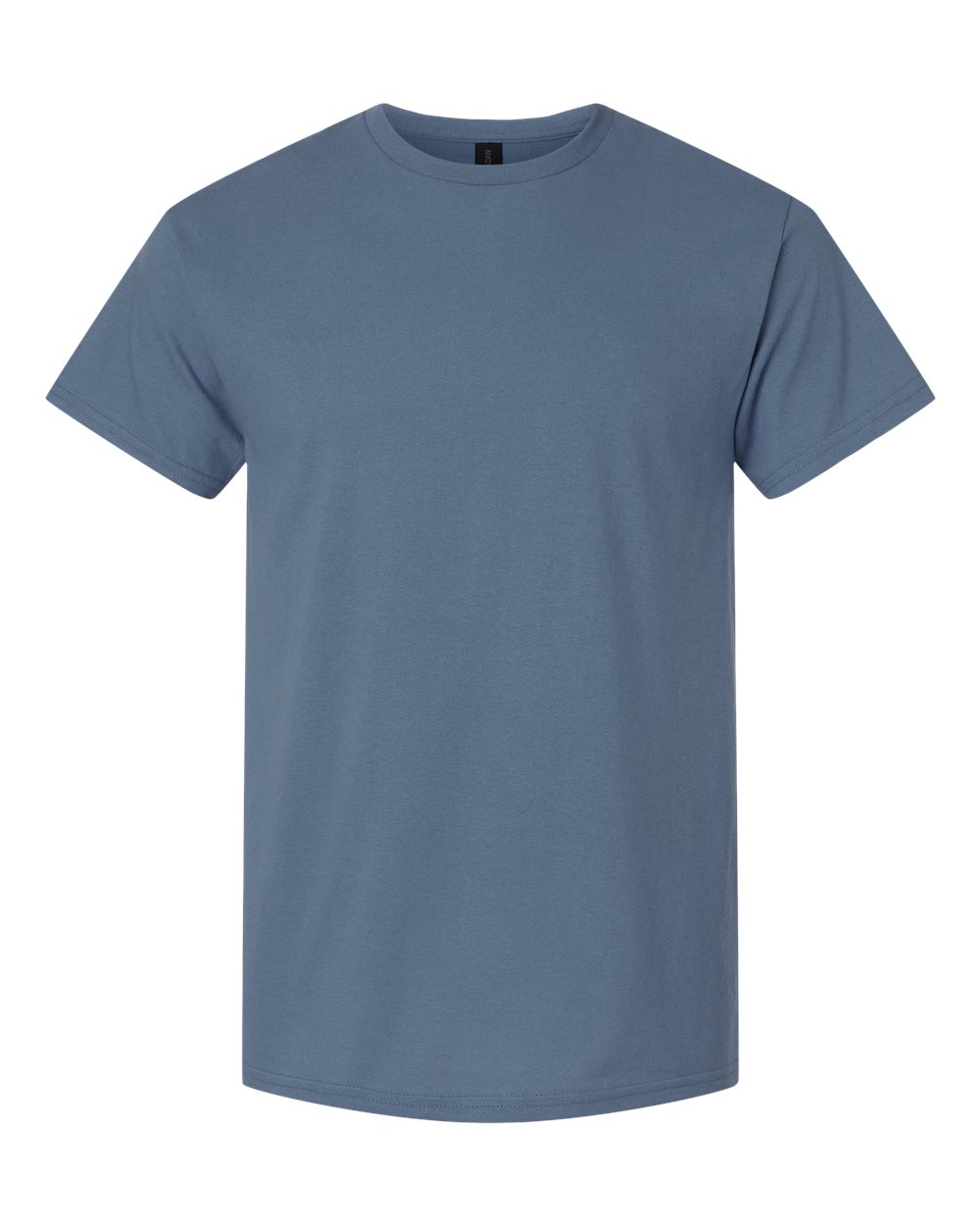 White Gildan 3000 unisex light cotton T-shirt displayed flat, showcasing its simple design and soft fabric.
