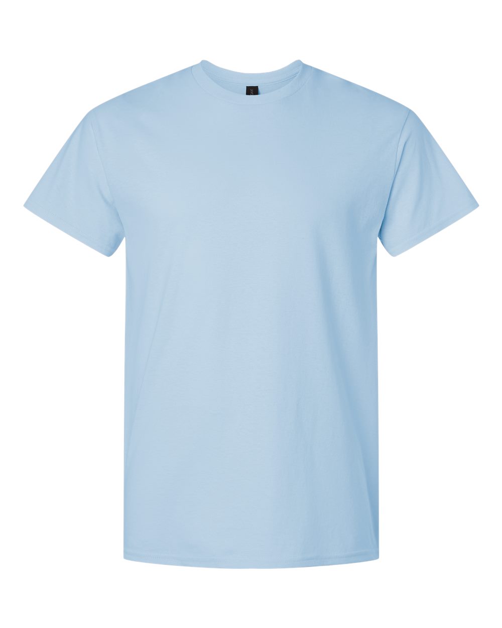 White Gildan 3000 unisex light cotton T-shirt laid flat, showing front view with round neckline and short sleeves.