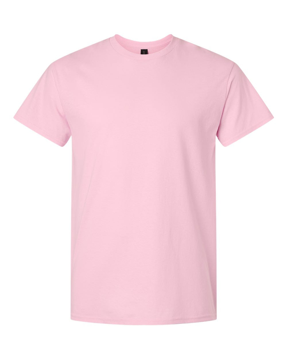White Gildan 3000 unisex light cotton T-shirt displayed flat, showcasing the soft fabric and classic crew neckline.