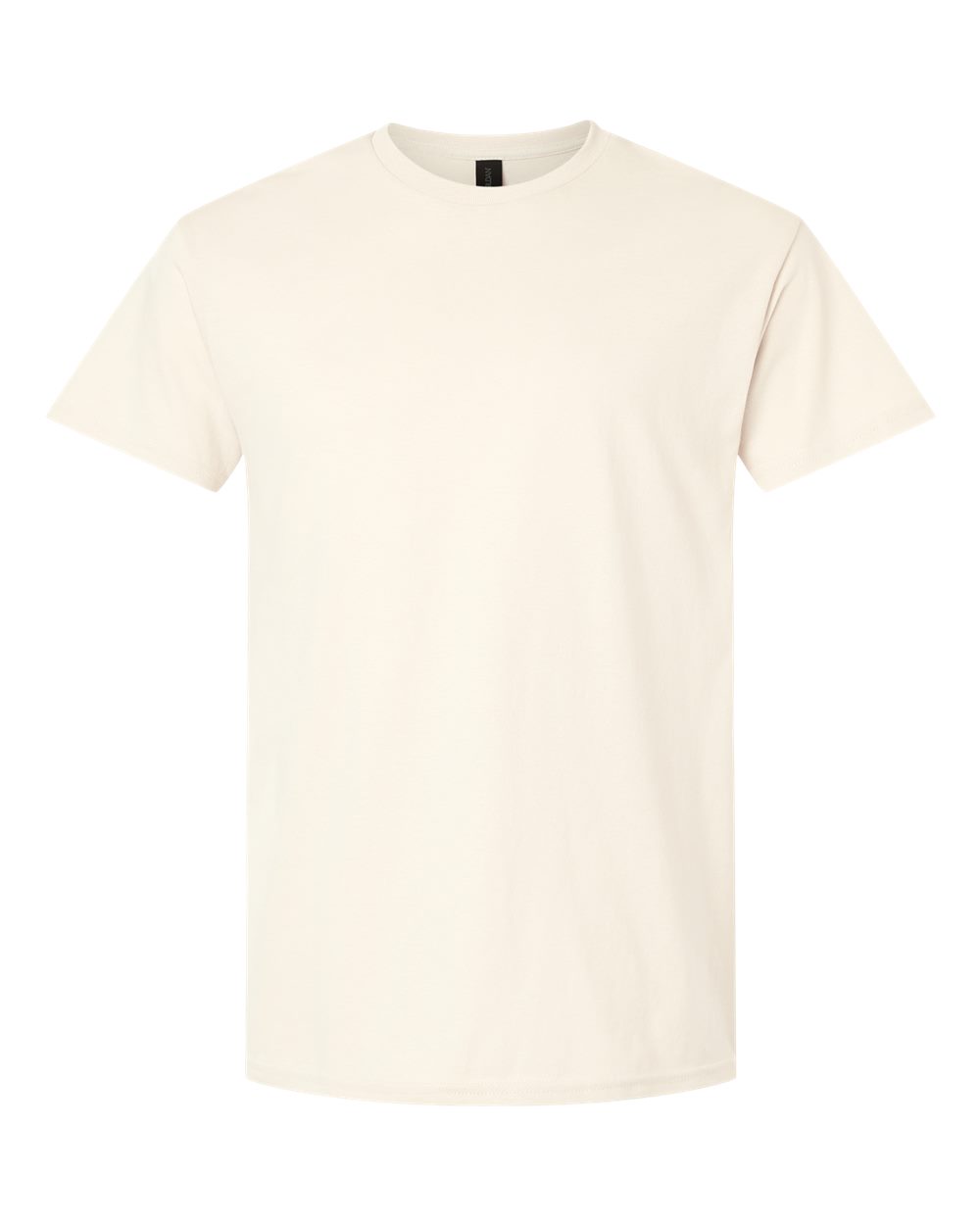 White Gildan 3000 unisex light cotton T-shirt laid flat, showing front view with short sleeves and crew neckline.