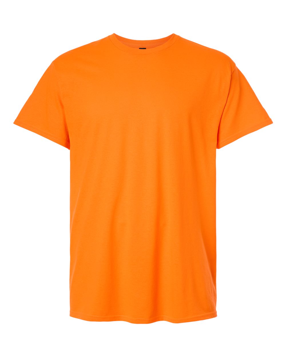 White Gildan 3000 unisex light cotton T-shirt laid flat, showcasing its simple design and soft fabric.