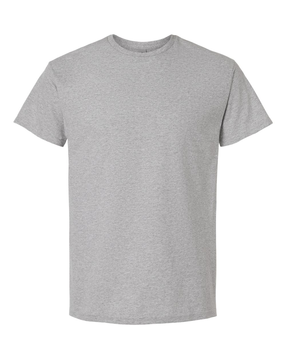 White Gildan 3000 unisex light cotton T-shirt displayed flat, showcasing a classic fit and soft fabric.