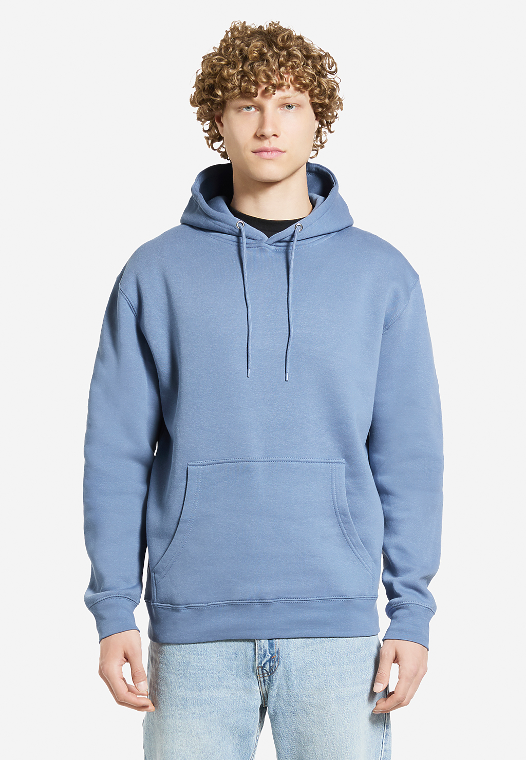 Varaprint premium pullover hoodie in charcoal gray, showing a cozy, stylish hoodie with front pocket and hood detail