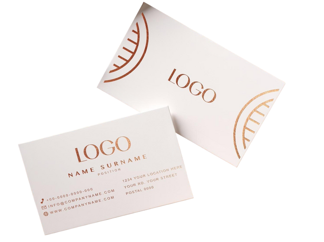 Elegant MSI Print silk lamination business card with luxurious silk fabric texture and sophisticated design.