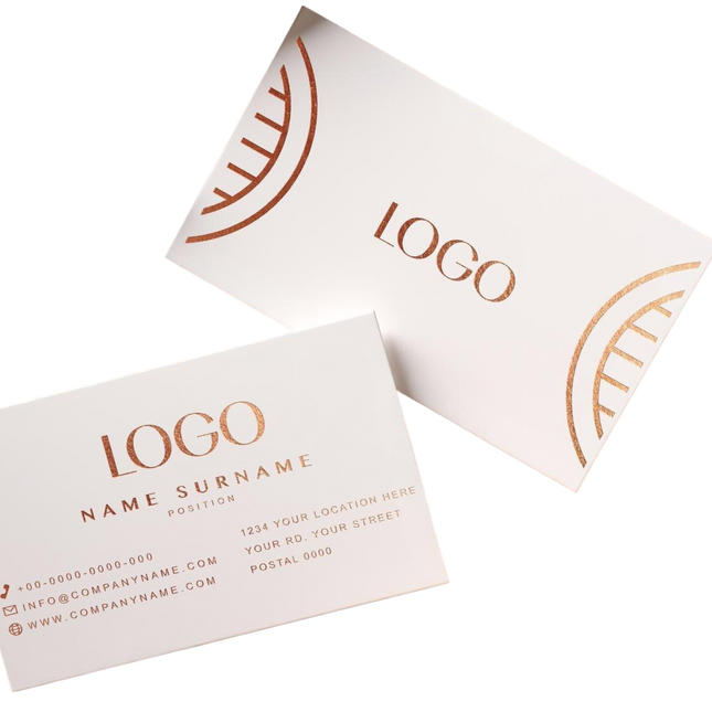 Varaprint silk business cards with silky lamination, showcasing smooth, glossy finish and professional design for business use.