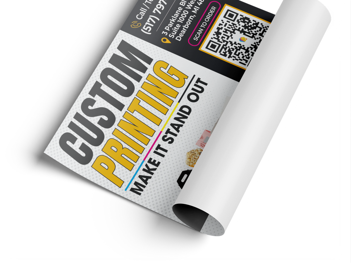 Custom PVC poster by Varaprint featuring vibrant colors and durable material, ideal for wall display or promotional use.