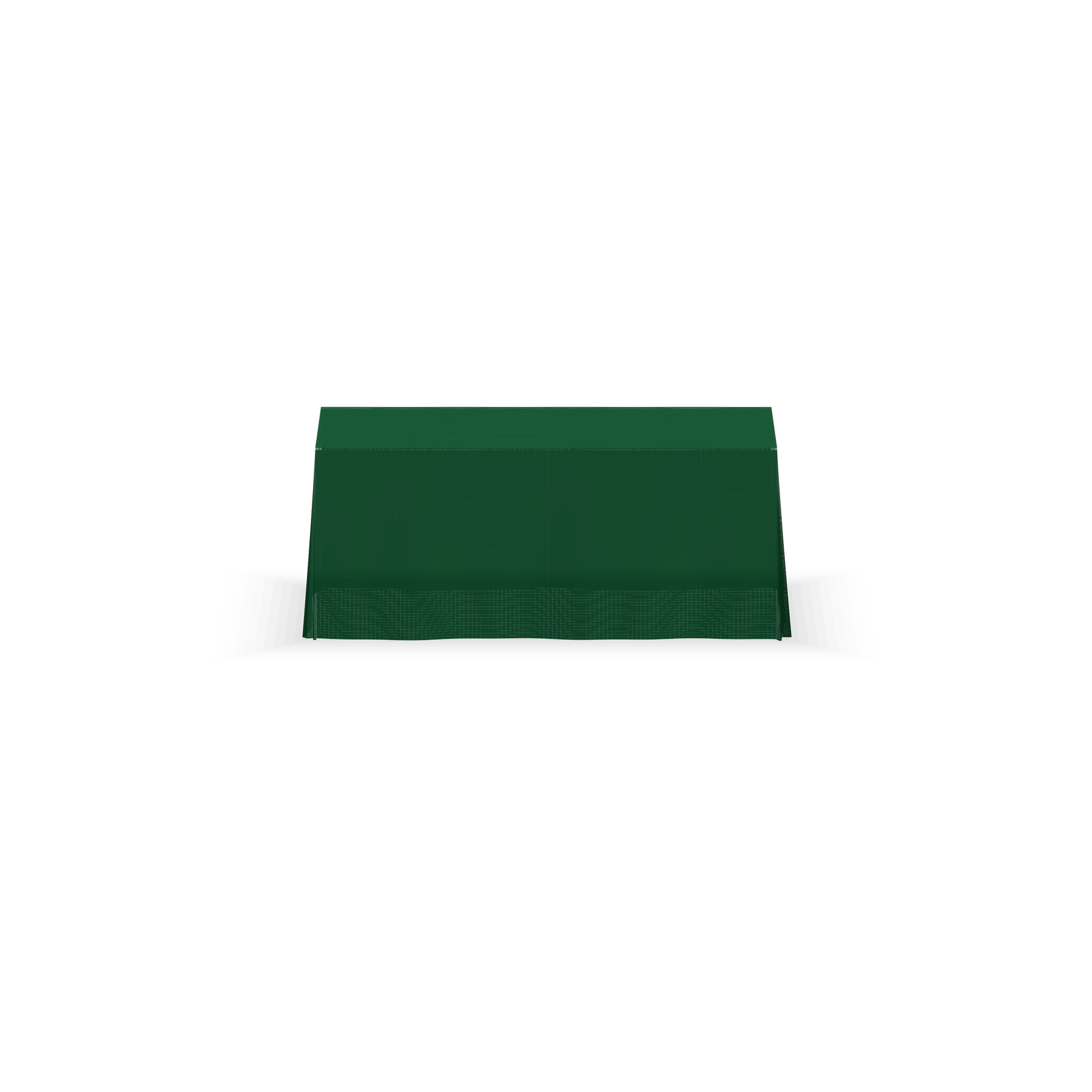 Solid color table throw, 6 ft, Green, straight front view
