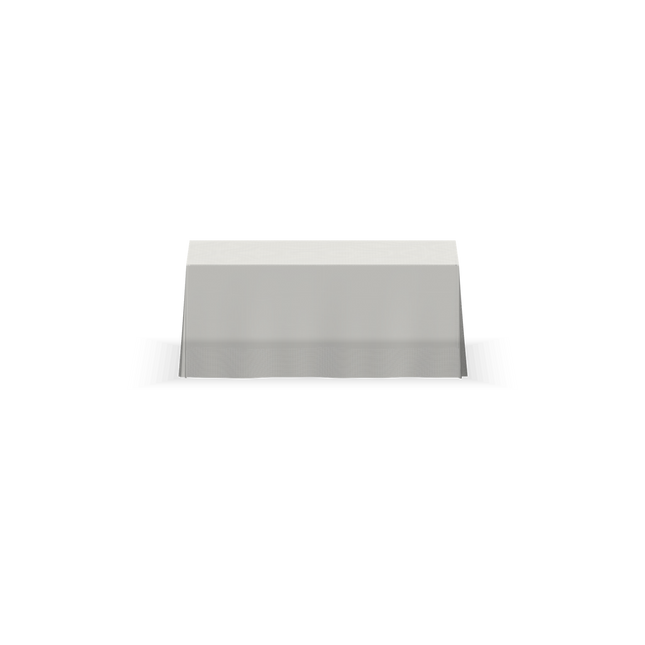 Solid color table throw, 6 ft, White, straight front view