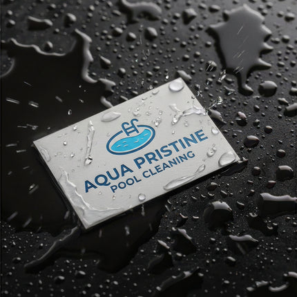 Varaprint waterproof business cards featuring durable, water-resistant design with professional branding and vibrant finishes.