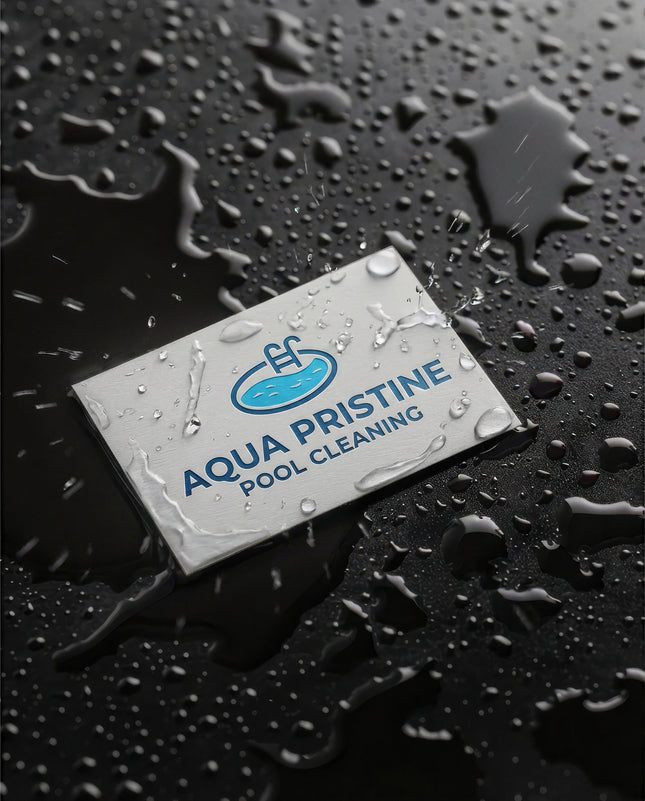 Varaprint waterproof business cards featuring durable, water-resistant design with professional branding and vibrant finishes.