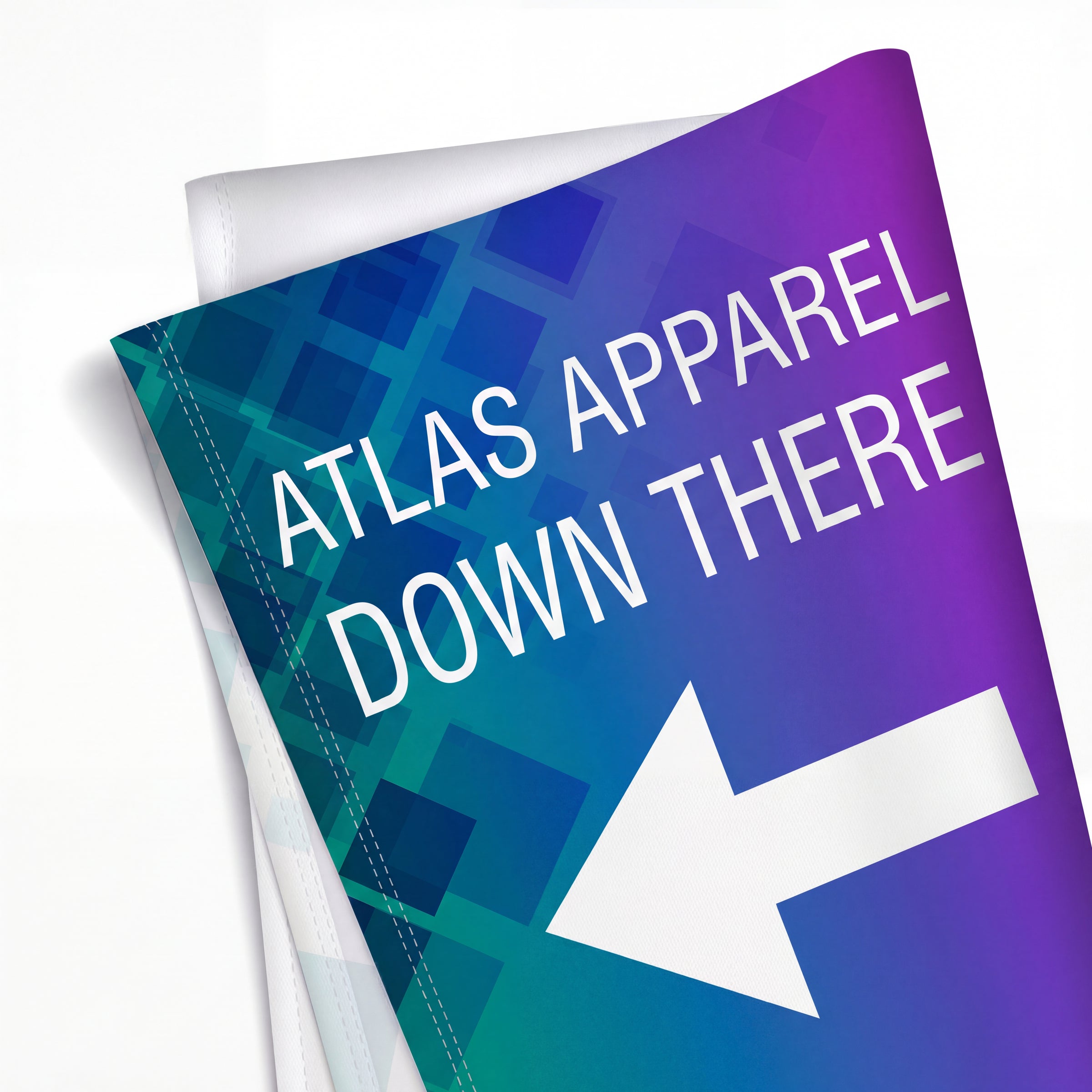 Wrinkle-free fabric banner by Varaprint, showcasing smooth, professional-looking material suitable for displays and advertising.