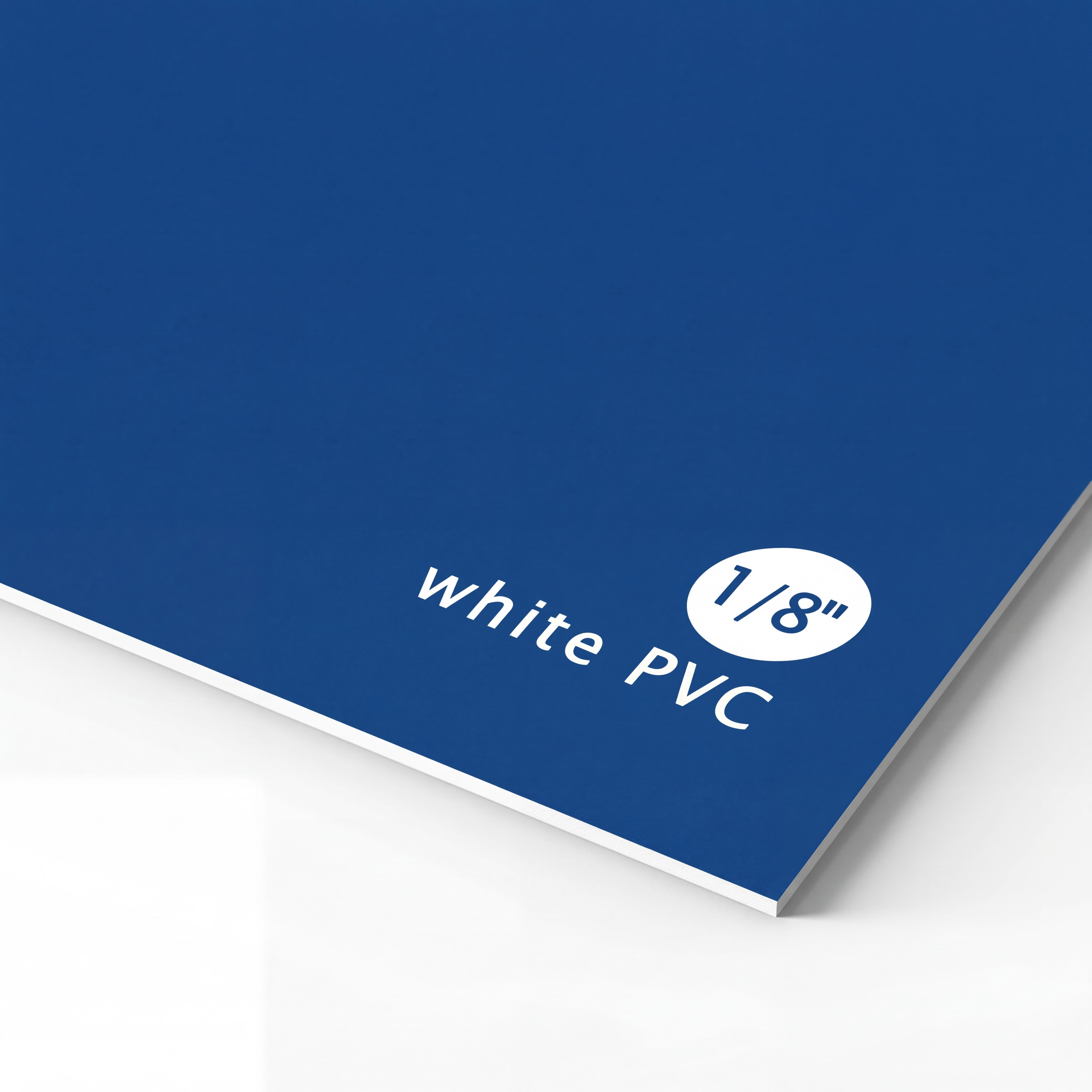 White PVC board from Varaprint, a durable custom PVC board suitable for signage and printing applications.