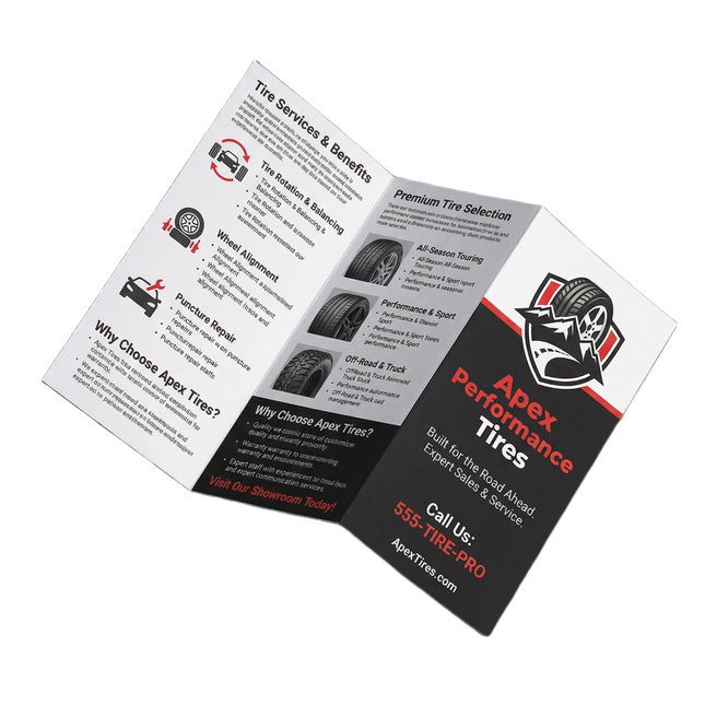 Z-Fold Brochures 8.5" x 11"